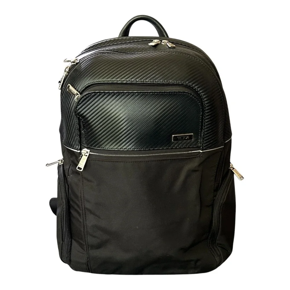 Tumi | Bags | Tumi Arrive Bradley Carbon Fiber Look Backpack Laptop Travel  Business Bag | Poshmark